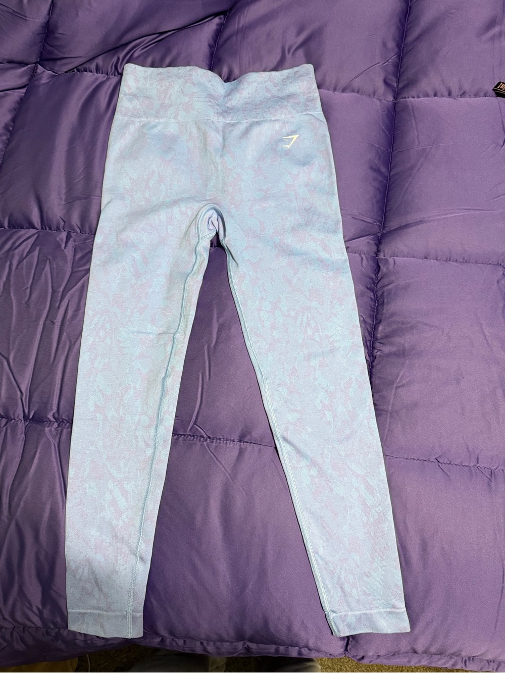FP Movement by Free People Sky Blue Seamless High-Waist Leggings. Like new.
